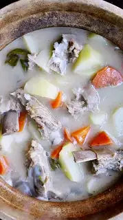 Lamb chop soup pan
