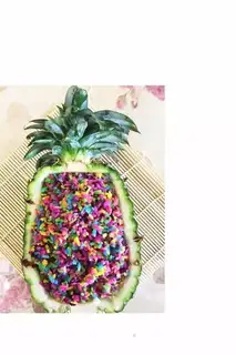 Colored pineapple
