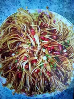 Spicy golden needle mushrooms