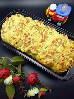 Onion ham and cheese
