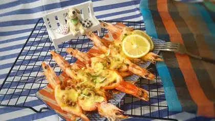 Lemon garlic shrimp