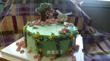 Korean flower cake