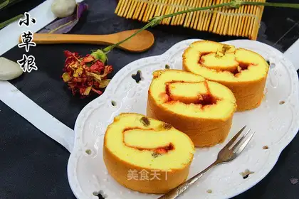 Corn pasta cake rolls