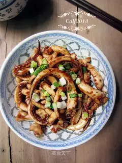 Soy squid shavings