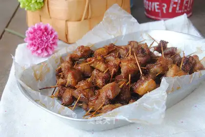 Ridiculous toothpick meat
