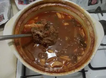 Spicy beef soup