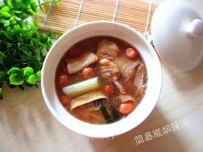 Simple pork spicy soup