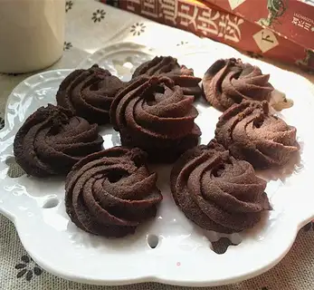 Milky cocoa cookies