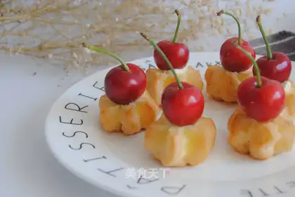 Cherry cream puff