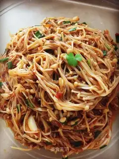 Barbecue-flavored golden mushrooms
