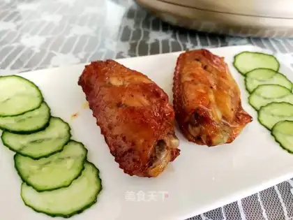 Air fried chicken wings