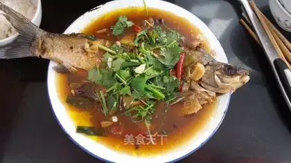 Red-burned fish