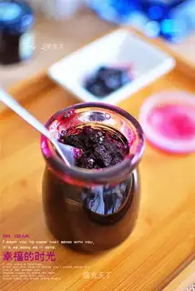 Homemade blueberry jam