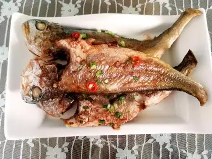 Roasted yellow fish