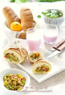French bread and tunnel sandwiches