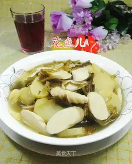 Snow veal whips and potatoes