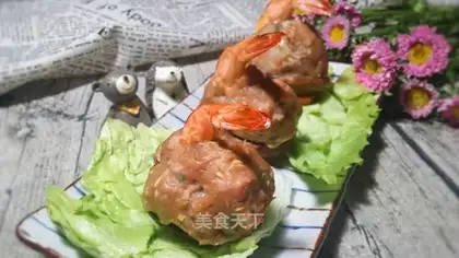 Shrimp makes mushrooms