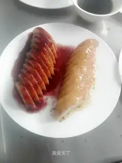 Cold, smooth, open mouth, double-coloured rice
