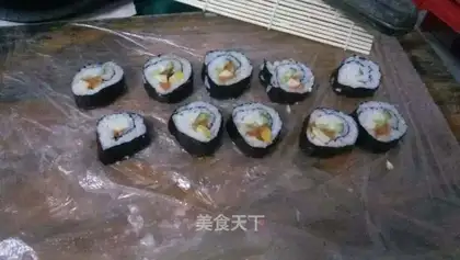 Homemade sushi