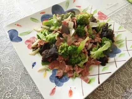 Fried broccoli