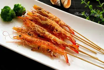 Sea salt roasted shrimp