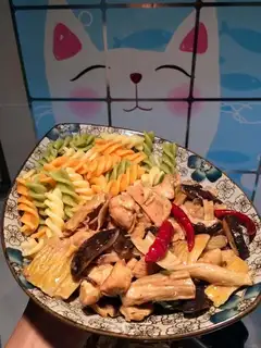 Pumpkin mushrooms for chicken