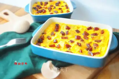 Bread milk pudding