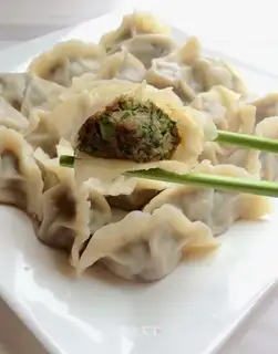 Porridge pork dumplings