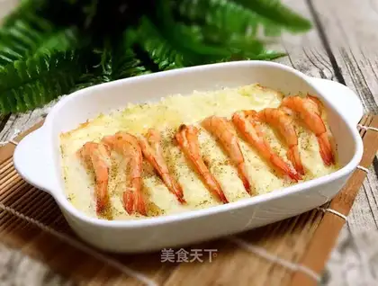 Cheese and shrimp