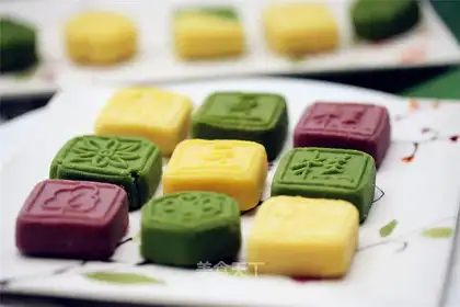 Butter, green bean cake