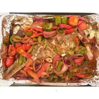 It's a healthy, less oily roasted fish