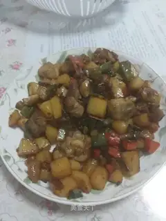 Dry potato chicken