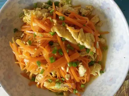 Carrot fried eggs