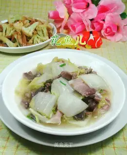 Porky chicken and cabbage