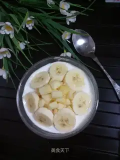 Homemade fruit yogurt