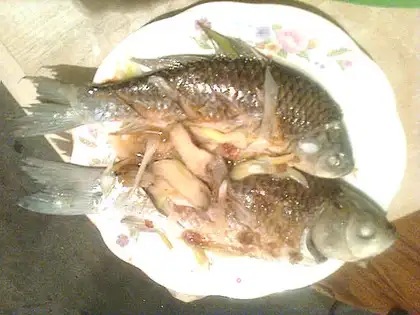 Steamed fish in bean paste