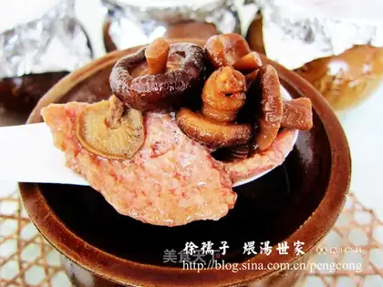 Mushroom meat pie soup