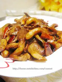 fried mushroom in soy sauce