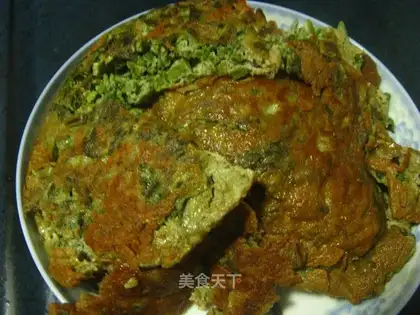 Chinese toon sprout egg cake