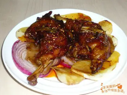 Roast wings and legs
