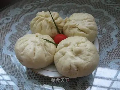 Mushroom meat bun