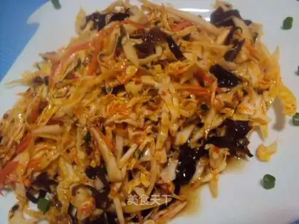cabbage with red oil