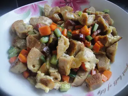 stir-fried steamed buns