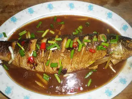 Braised herring fish