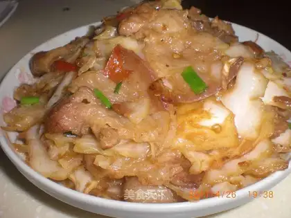 Twice-cooked pork with cabbage