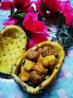Pineapple chicken meatballs