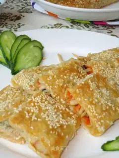 Non-fried sesame crispy duck