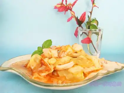 stir-fried cabbage with shacha sauce
