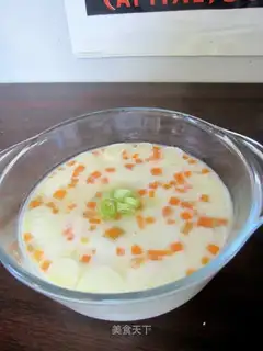 carrot shrimp egg custard