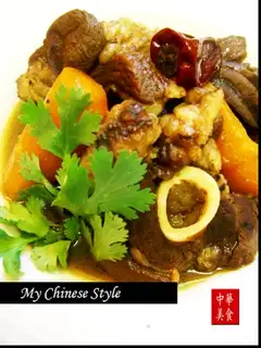 Stewed mutton ribs in oyster sauce